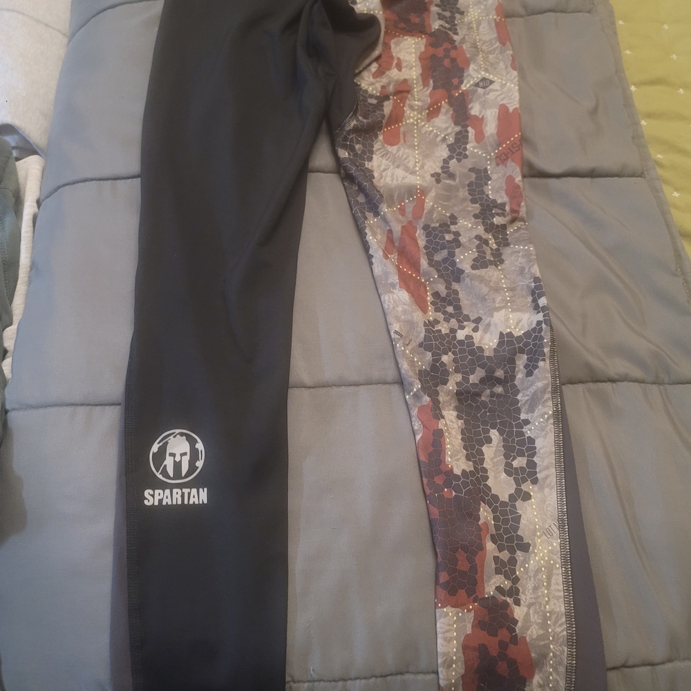 Reebok Black and Multicolor Leggings